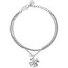 KIDULT - Bracciale Donna - Bracciale A Catene Con Quadrifoglio E Cristallo - 831149