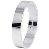 Boccadamo Anello fedina da donna collezione piatte. Fedina piatta in argento con superficie lucida di spessore mm 4,10 e misura 24 trendy cod. FD006-24