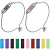 SUPERFINDINGS 2 braccialetti con diffusore di oli essenziali, per aromaterapia, regolabili, con 20 cuscinetti in feltro, gioielli per la festa della mamma, Natale