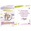 Dream' s Party Biglietto augurale Prima COMUNIONE - Con Ciondolo in Legno con Albero e bimba - Rosa e Lilla - PRODOTTO IN ITALIA - biglietto di auguri completo di busta - ideale per accompagnare il regalo