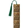 WURTON Segnalibro in legno con stampa di geroglifici egiziani, per Natale, matrimoni, feste di compleanno, decorazioni artigianali, nappe colorate