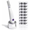 Michael Todd Beauty - Sonicsmooth - Rasoio Dermaplane per il viso da donna, tecnologia SONIC Dermaplaning, strumento 2 in 1 per esfoliazione del viso e sistema di rimozione dei peli di pesca - 8