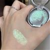 KARLOR Highlighter Polvere Palette di ombretto verde metallizzato con glitter per palpebre, gradiente perlescente, viso splendente e luccicante, trucco punk Glow (03# turchese)