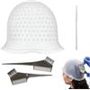 Androxeda Cuffia per Meches con Foro Perforato, Kit per Schiarire i Capelli, Set di Strumenti per Balayage, Per Acconciature e Styling a Casa