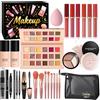 Viugex Set di Trucchi, Make Up Trousse Trucchi Full Kit, Tutto in uno Set Trucchi con Palette di Ombretti, Mascara, Eyeliner, Gloss Labbra, Matita per Sopracciglia, Make Up Regalo Set per Donne Cosmetico