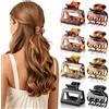 Loiluliy Set 8 Mollette per Capelli piccole, Design Doppia Fila di Denti, leopardata Pinza Capelli Antiscivolo con Molla di Alta Qualità per Tutti i Tipi di Capelli, Accessori Eleganti