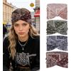 SNXCEUG 4 Pezzi Fasce per Capelli Donna, Fascia Larga Stile Bohemien Morbido, Accessori Estivi Elastici per Yoga, Sport e Routine di Bellezza