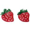 Nudaoz Mini fermagli per capelli a fragola, confezione da 2, in fibra di acetato, piccoli artigli per capelli per donne e ragazze
