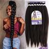 Ser Mulher Capelli SUPER JUMBO PREMIUM Braid per Treccine Africane PESO: 609g, LUNGHE: 75 cm Pre-Stretched - Hair Braiding Extension, Anellini per Styling COMPRESI, (Castano Scuro, 75 cm)