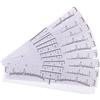 Amasawa 100 Pezzi Monouso Sopracciglio Righello Sticker,Sopracciglia Righello Adesivo Sopracciglio Grooming Shaper Permanente Tatuaggio Stencil,Strumento di Trucco