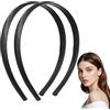 Qulkws 2 fasce imbottite in velluto nero, in morbido raso, alla moda, elastiche, solide, per donne, cosplay, vacanze, Halloween, regali artigianali