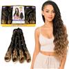 Ser Mulher Extension Per Treccine Africane con Capelli Ondulati 70CM, 480GR 1 pacco per Completare il tuo Look (T1b-27 Brown Degradee)