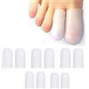 ROKZELT Proteggi Alluce in Silicone 10 Pezzi, Copri Alluce per Unghie Incarnite, Calli, Ampolle, Dita dei Piedi, Protettore per Mignolo e Alluce, Per Uomo E Donna