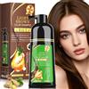 LUJAJIAO Shampoo tintura per capelli neri 6 in 1 Unisex Formula naturale a base di erbe, shampoo colorante per capelli per donne e uomini Colore a lunga durata per coprire i capelli grigi (Light Brown)