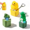 YskerrigToy 3 Pezzi Quacking Duck Keychain, Portachiavi Fidget A Forma Di Rana Gracidante, Portachiavi Rana Fidget, Riduzione Dello Stress e Anti Ansia per gli Adulti