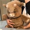 Cre8ve3 Peluche Che Corre,Peluche Di Cinghiale 45cm,Peluche Mucca,Running Plushies,Running Cow Plush,Vitello Che Corre Morbido Giocattolo,Bambola Da Collezione A Forma Di Pecora In Cartone Peluche Animato (C)