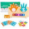 Gulxwis Giochi Montessori per 3 4 5 6 Anni, Giocattolo di Matematica in Legno, Giocattoli Matematici Montessori Educativo per l'Apprendimento per Ragazzi Ragazze Regalo
