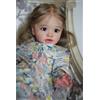 Lonian Reborn Enorme Bambino Dimensioni 26 Pollici 66 cm Bambino Bambole Realistico Ragazza Morbida Coccola Corpo Bambole Giocattoli (occhi marroni)