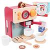 MFUSUL Macchina da caffè per bambini, in legno, giocattolo per la cucina dei bambini, accessori per la cucina dei giochi, macinacaffè, regali per ragazzi e ragazze