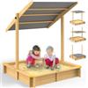 SPIELWERK Sabbiera Gioco Bambini 120x120 cm in Legno