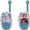 Disney Lexibook Disney Frozen Elsa Walkie-talkie 2km, Morse luminoso, Clip da cintura, Batteria, Blu/Bianco, TW25FZ