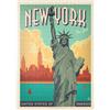 MyPuzzle.com MyPuzzle New York City: Lady Liberty, Poster D'epoca - Premium 500 Pezzi Puzzle - MyPuzzle Collezione speciale di Anderson Design Group
