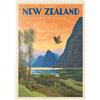 MyPuzzle.com MyPuzzle Nuova Zelanda: Milford Sound, Poster D'epoca - Premium 500 Pezzi Puzzle - MyPuzzle Collezione speciale di Anderson Design Group