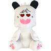 HELLO! SPANK Peluche XXL gigante Morbido da collezione OCCHI A CUORE Cuoricini - Altezza 55cm - Colore Bianco