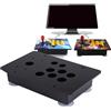 Qcwwy Pannello Acrilico e Custodia Kit Fai da Te di Ricambio per Macchine da Gioco Arcade Giochi da Tavolo Arcade Nero