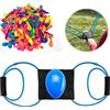 Shyllin Fionda a Palloncino d'Acqua 300-yard, Catapulta per Bombe d'Acqua per 3 Persone, Con 200 Palloncini d'acqua, Gioco di Palline, Adatto per Esterni, Feste in Spiaggia (Blu)