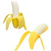 BOBOZHONG Giocattoli di Banana,2 PZ Giocattolo Simulato Banana Antistress Decompressione Emotiva Flessibilità Nelle Dita Simulazione Banana Antistress Stress Toys Per Bambini Adulti