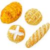 Cawhui 4Pcs 1/12 Miniatura Pane Dollhouse Decorazione Accessori Resina Mix Panetteria Pane Mini Casa Cibo Decorazione