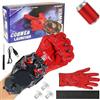Tccydm Spider Web Shooter,Web Launcher con Filo e Recupero Automatico della Corda,Lancia Spara Ragnatele Spiderm Giocattolo da Polso per Cosplay Feste e Compleanni,Giochi Bambino 5-10 Anni (B)