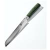 HexClad 8" Serrated Bread Knife - Japanese Damascus Stainless Steel Full Tang With Pakkawood Handle