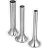 Gatuida Imbuto per Salsicce 3 Pezzi in Acciaio Inossidabile, Uso Cucina | Argento, Design Versatile e Resistente, Compatibile Varie Macchine, Accessori per Cucina, Uso Professionale