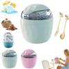 Generic Mini macchina per gelato piccola casa, solo 15 minuti, mini gelato fai da te, macchina per dessert one-touch, porzione singola di gelato, yogurt congelato, produttori elettrici compatti per cucina