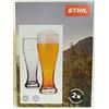 Stihl Set Due Bicchieri da Birra 0,5 L con Logo della Motosega