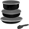 H confort xl Batteria da cucina con utensile rimovibile in alluminio pressato
