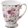 YNPQTDS Tazze in porcellana Bone China da 300 ml, tazze in porcellana fine, tazza classica per la colazione, tazza da tè in stile europeo, tazza da caffè in porcellana con manico, tazza da caffè Royal