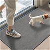 LEKEEPGO Zerbino Ingresso Interno 43 x 75 cm, Tappeto Ingresso Interno Antiscivolo, Assorbente Tappetino Entrata Lavabile per Casa Porta, Corridoio, Grigio chiaro