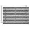 SWmat Tappeto tecnico d'ingresso in alluminio per interni ed esterni I Zerbino con telaio antisporco incorporato (grigio, 80 x 60 cm)