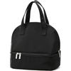 Nanxson 9L Borsa Termica Porta Pranzo Borsa Termoisolante per Pranzo, Lunch Bag Morbida Borsa Frigo Cooler Bag con Doppio Scomparto per Viaggio Campeggio Mare Spiaggia (9L,Nero)