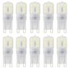 Jiotouhu G9 LED bianco freddo 6000 K, lampadina G9 LED, 3 W, lampadina alogena da 30 W, 300 lumen, angolo di 360 gradi, senza sfarfallio, non dimmerabile, per lampadari interni, confezione da 10