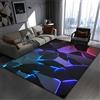 PEIHUODAN Tappeto Gaming 3D Con Effetto Luce Lineare Essenziale Per Camerette Di Ragazzi, Stanze Per Bambini Spazi E-Sports, Tappeto A Zone Neon Moderno Per Camere Gaming (Vision 1,140x200cm)