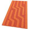 emmevi Tappeto Cucina A Righe 3D Morbido Bordato Passatoia Ingresso Assorbente Antiscivolo 57x115 Arancione