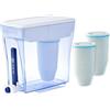 ZeroWater Kit filtro acqua da 4,7 litri con 3 cartucce filtranti e dispositivo di misurazione della qualità dell'acqua, senza BPA, certificato NSF, ideale per ridurre calcare, piombo e altri metalli