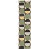 RugVista Jeff, Tappeto, Moderni, 80 x 300 cm, Rettangolare, Pelo corto, Soggiorno, Camera da letto, Corridoio, Lavabile in lavatrice, Verde