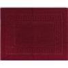 SaRani Tappeto da Bagno in Spugna di Cotone, fantasia Greca, Tappetino Assorbente Hotel (Bordeaux, 45x60 cm)