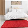 XUEDNGM Tappeto Salotto Moderno Tappeto Pelo Lungo 170 x 180 cm Morbida, Soffici, Antiscivolo, Lavabile Fino, Unicolore Tappeto a Pelo Lungo per Soggiorno Salotto Tappeti, Rosso