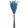 QUARKZMAN 8PCS Erba Pampas Finta Decor Alta, 45/114cm Grandi Steli Erba Artificiale Soffici Fiori Secchi Finti per Decorazione Vasi Casa Matrimonio, Blu